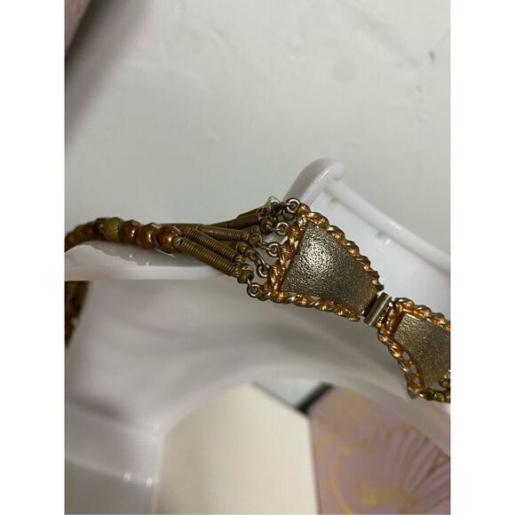 VINTAGE SILPADA style 925 SILVER NECKLACE COPPER SEED MULTI-STRAND CLASSIC - Picture 8 of 12